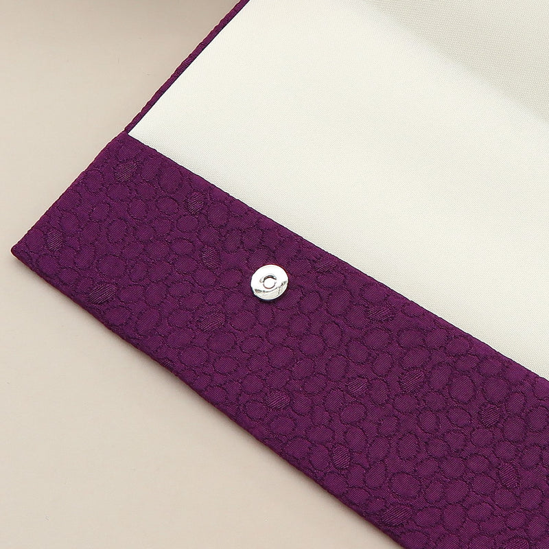 4th image: Japanese Magnetic Pouch - Polka Dot , Purple tones | 10006-018