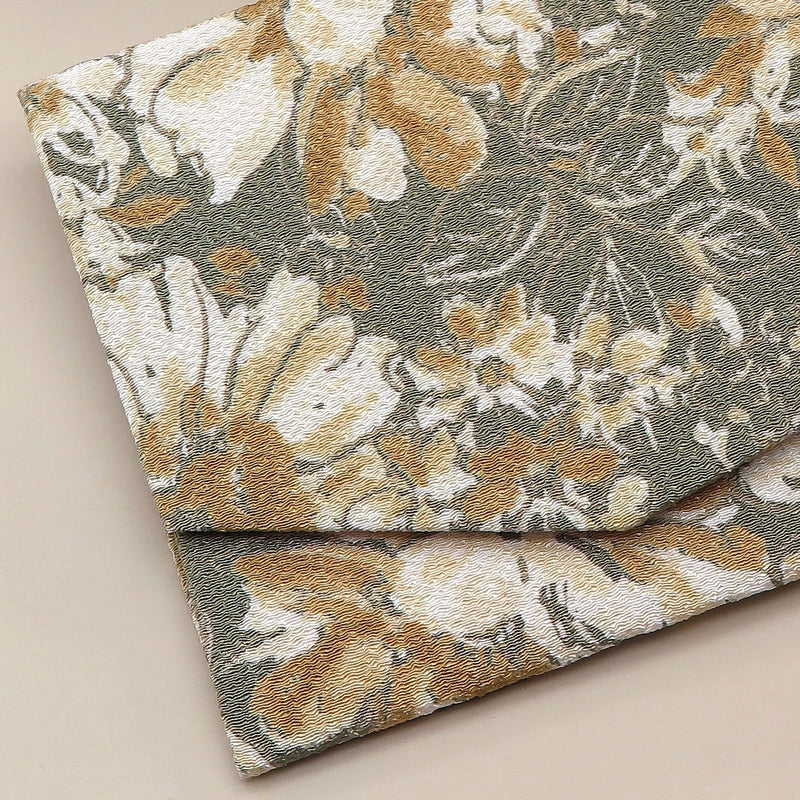 2nd image: Japanese Magnetic Pouch - Floral , Green tones | 10006-019