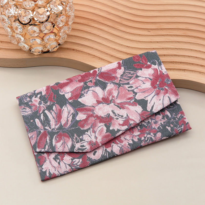 Main image: Japanese Magnetic Pouch - Floral , Pink tones | 10006-020