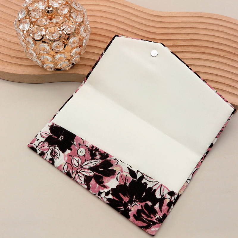 3nd image: Japanese Magnetic Pouch - Floral , Pink tones | 10006-021