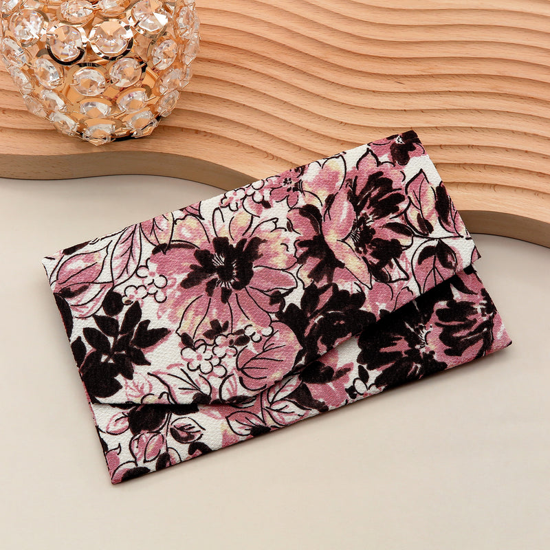 Main image: Japanese Magnetic Pouch - Floral , Pink tones | 10006-021