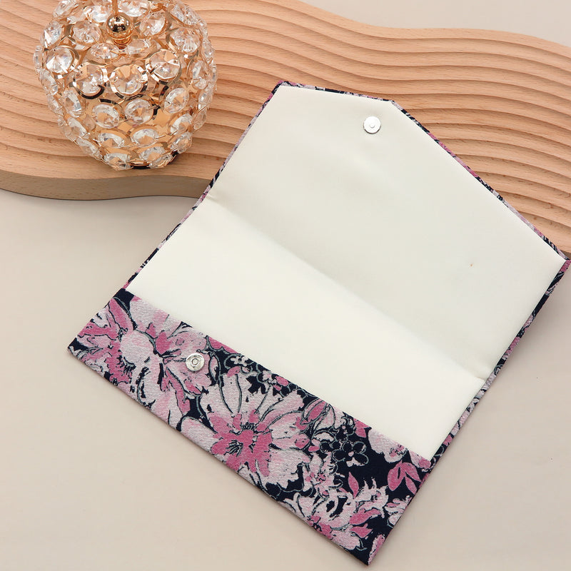 3nd image: Japanese Magnetic Pouch - Floral , Pink tones | 10006-022