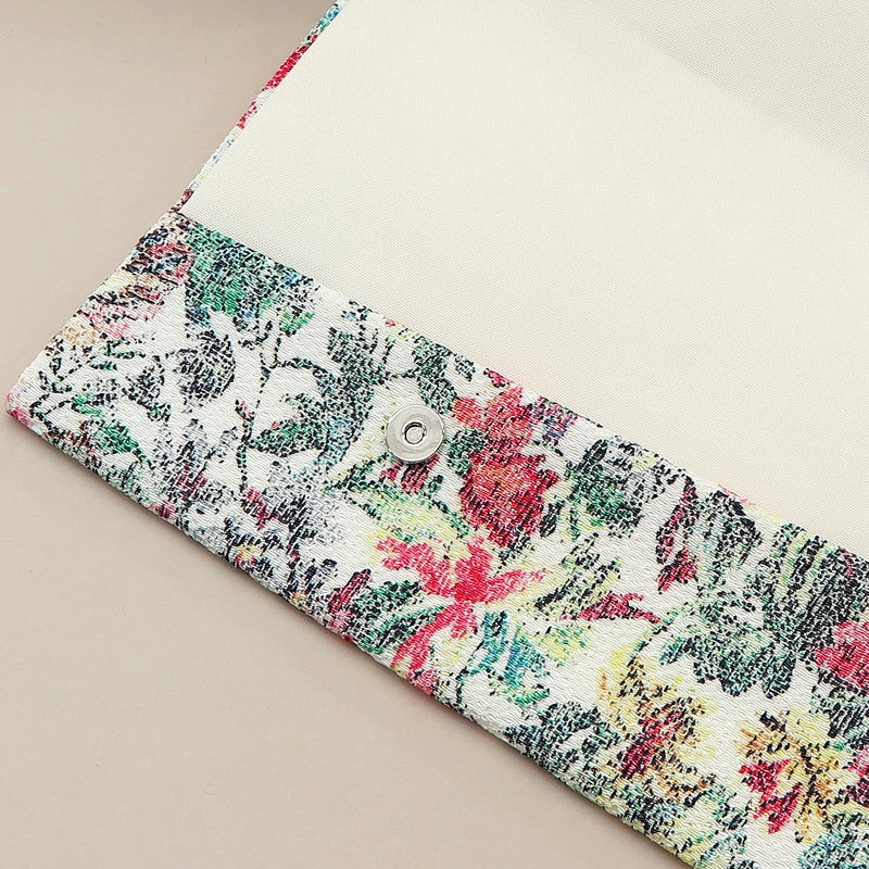 4th image: Japanese Magnetic Pouch - Floral , Multicolor | 10006-023