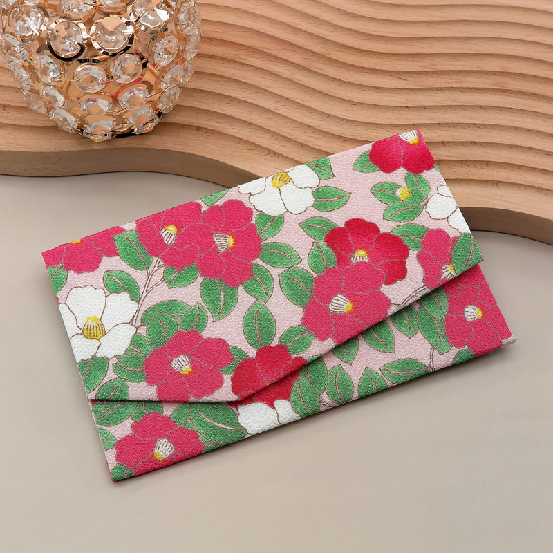 Main image: Japanese Magnetic Pouch - Camellia , Pink tones | 10006-026