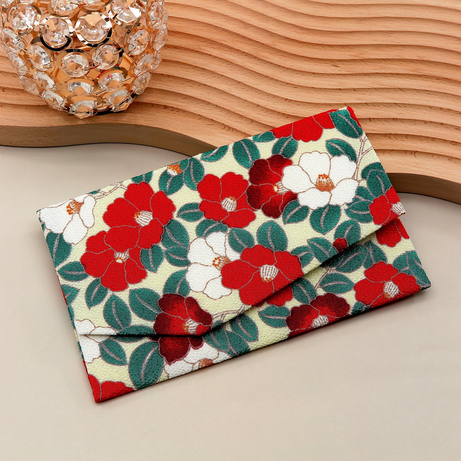 Main image: Japanese Magnetic Pouch - Camellia , Multicolor | 10006-028