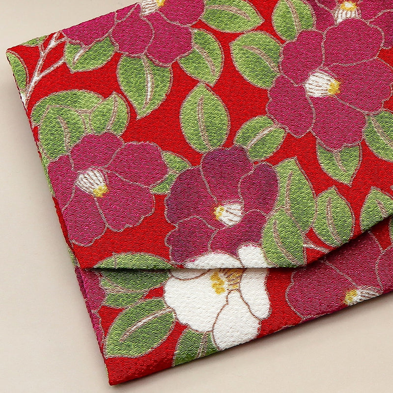 2nd image: Japanese Magnetic Pouch - Camellia , Red tones | 10006-030