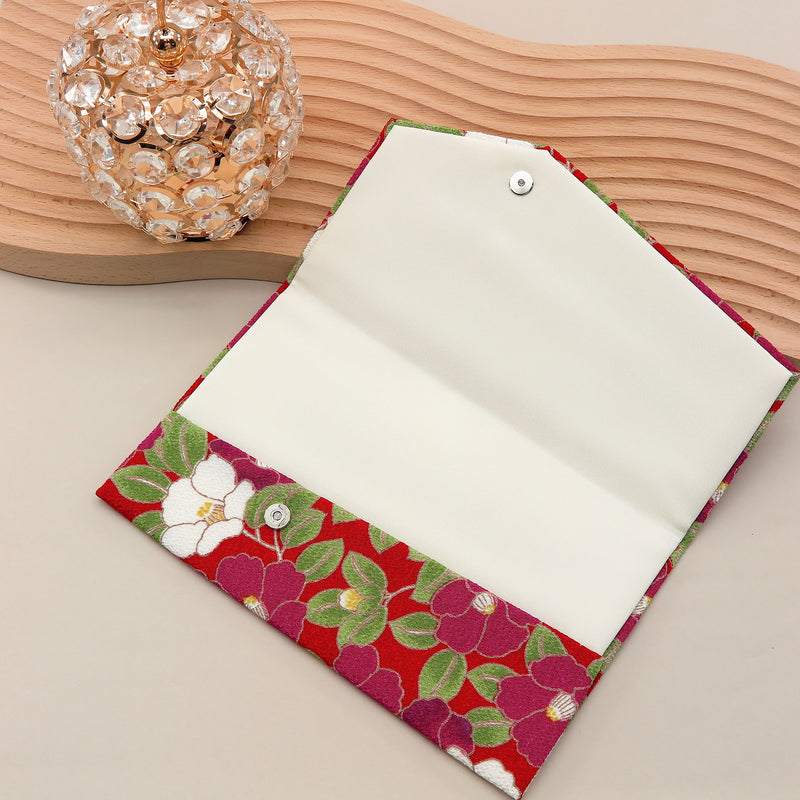 3nd image: Japanese Magnetic Pouch - Camellia , Red tones | 10006-030