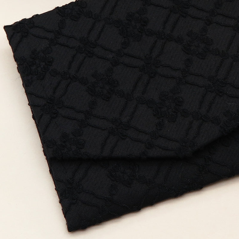 2nd image: Japanese Magnetic Pouch - Trellis , Black tones | 10006-031