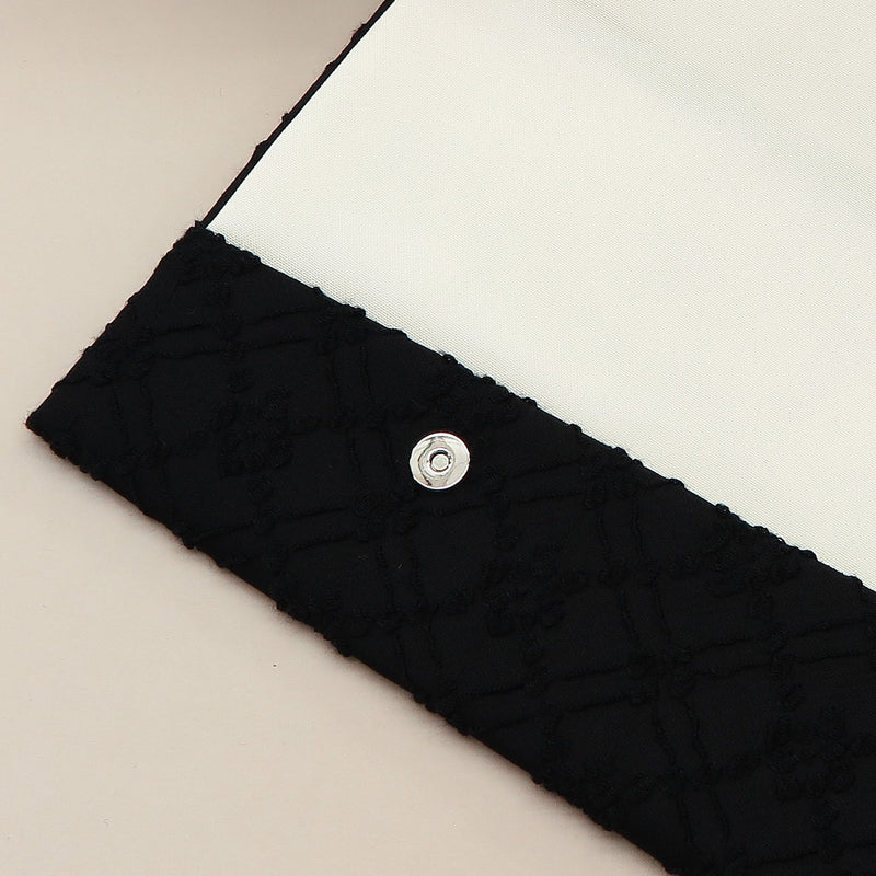 4th image: Japanese Magnetic Pouch - Trellis , Black tones | 10006-031