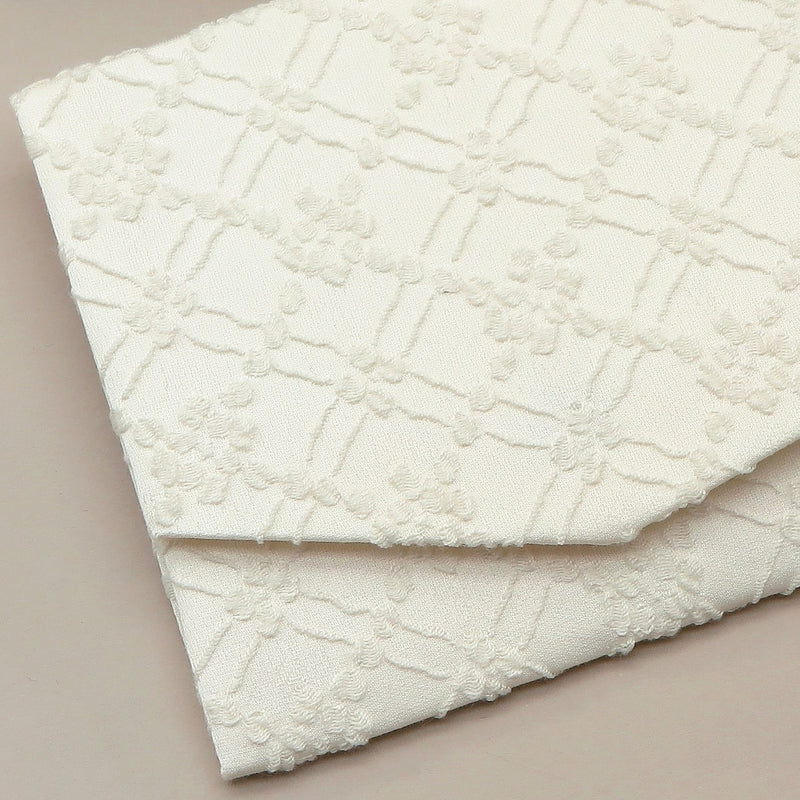 2nd image: Japanese Magnetic Pouch - Trellis , White tones | 10006-032