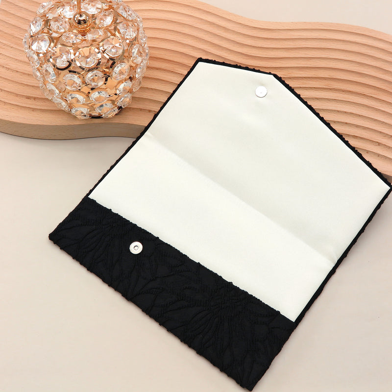 3nd image: Japanese Magnetic Pouch - Chrysanthemum , Black tones | 10006-033