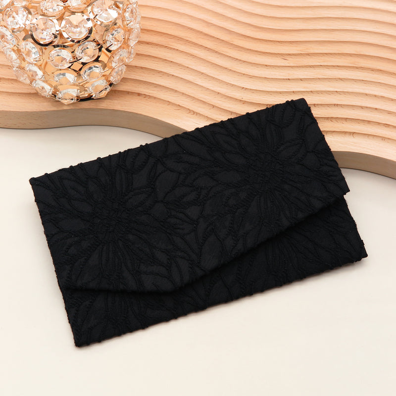 Main image: Japanese Magnetic Pouch - Chrysanthemum , Black tones | 10006-033