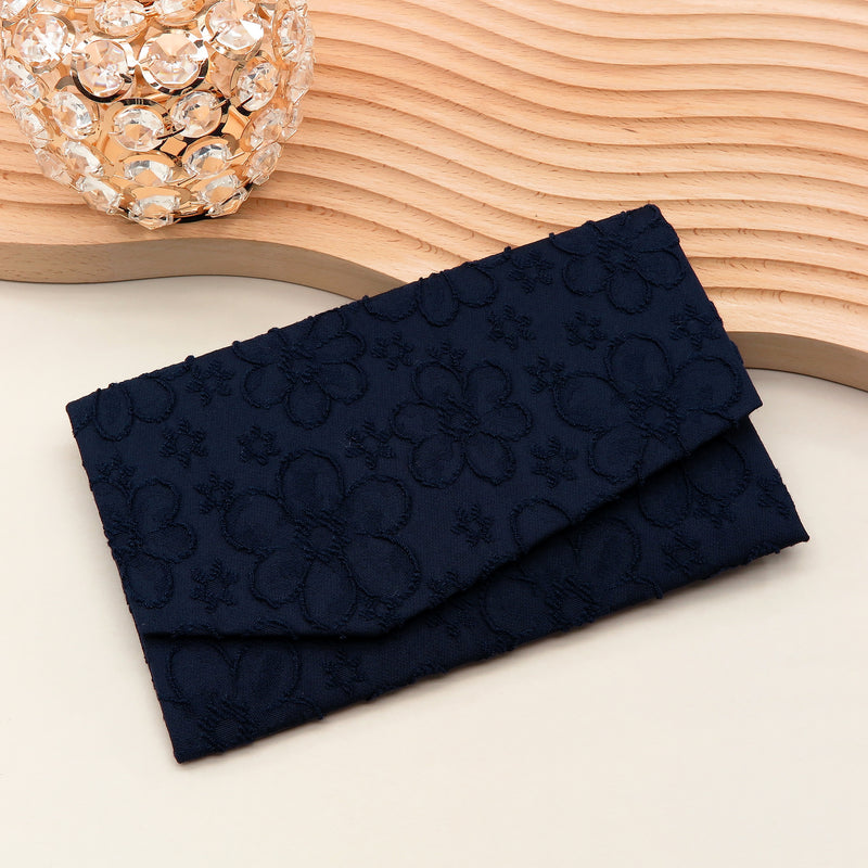 Main image: Japanese Magnetic Pouch - Sakura , Navy tones | 10006-036