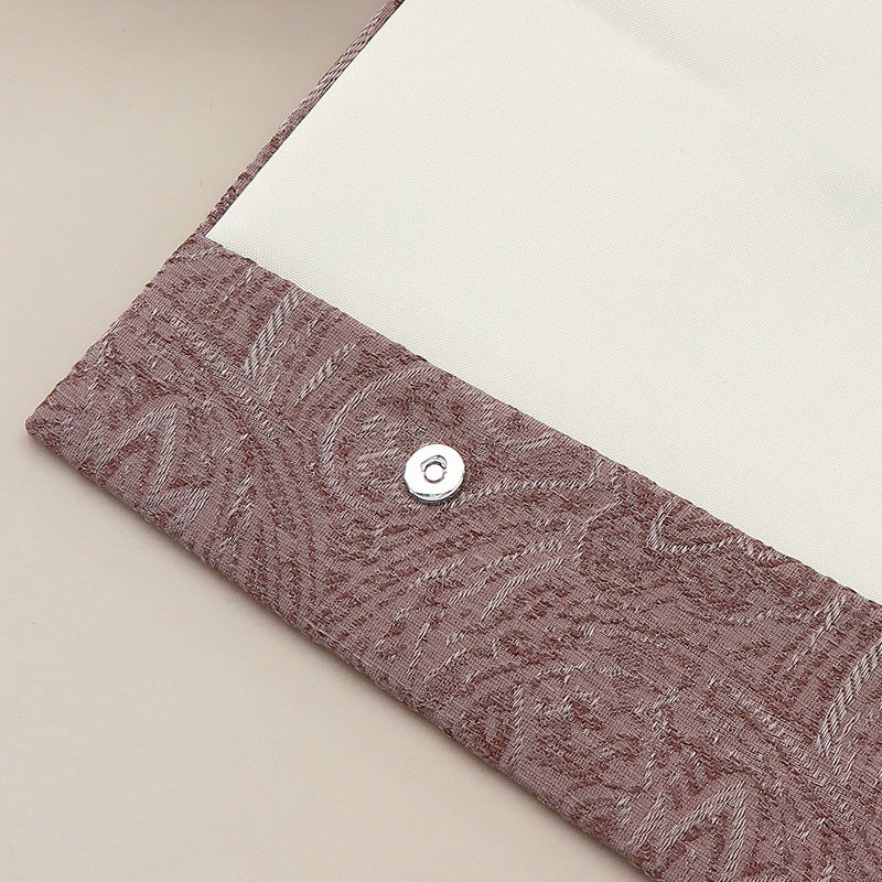 4th image: Japanese Magnetic Pouch - Paisley , Brown tones | 10006-039