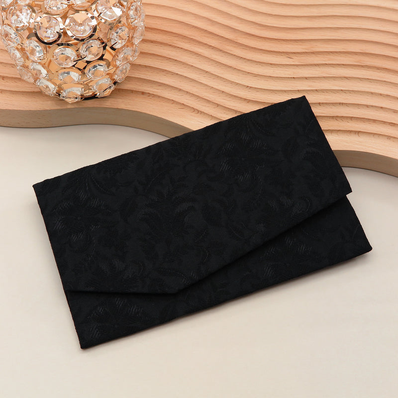 Main image: Japanese Magnetic Pouch - Damask , Black tones | 10006-042