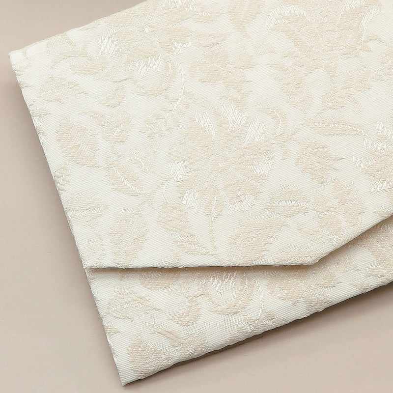 2nd image: Japanese Magnetic Pouch - Damask , Ivory tones | 10006-043