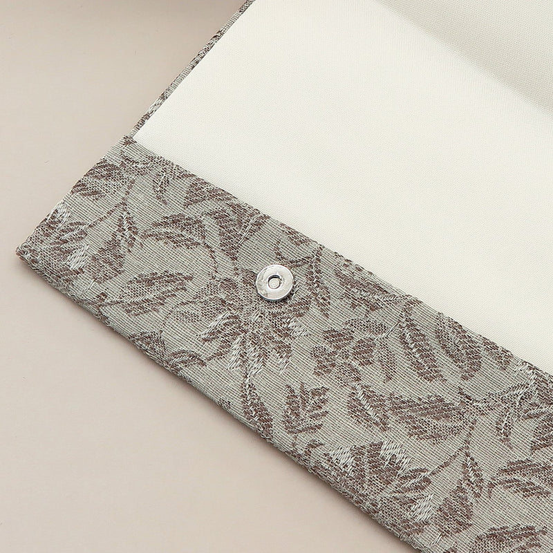 4th image: Japanese Magnetic Pouch - Damask , Green tones | 10006-045