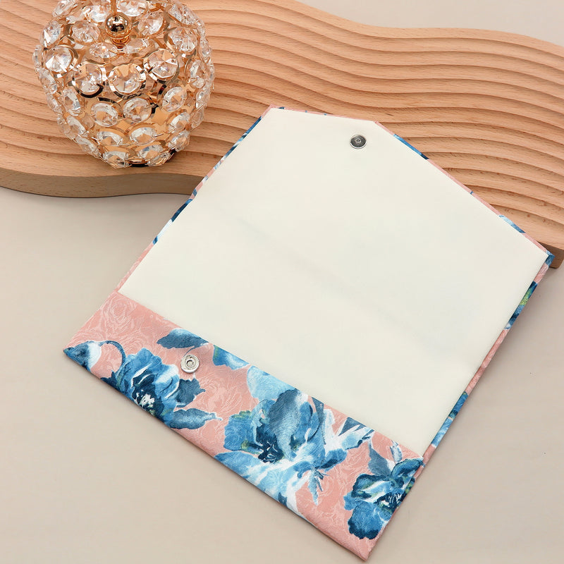 3nd image: Japanese Magnetic Pouch - Floral , Pink tones | 10006-051