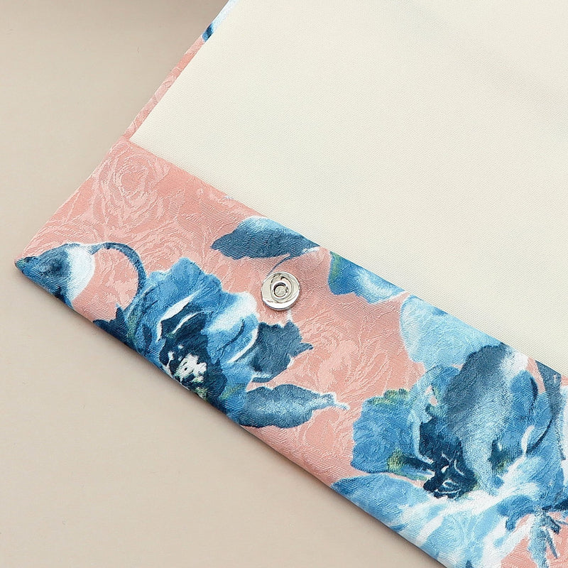 4th image: Japanese Magnetic Pouch - Floral , Pink tones | 10006-051