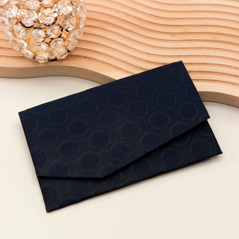 Main image: Japanese Magnetic Pouch - Polka Dot , Navy tones | 10006-053