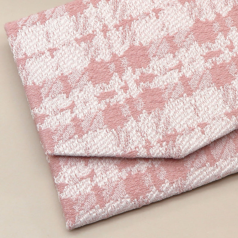 2nd image: Japanese Magnetic Pouch - Houndstooth , Pink tones | 10006-057