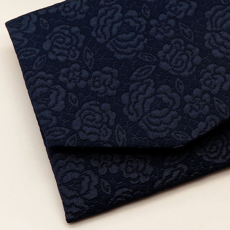 2nd image: Japanese Magnetic Pouch - Rose , Navy tones | 10006-059