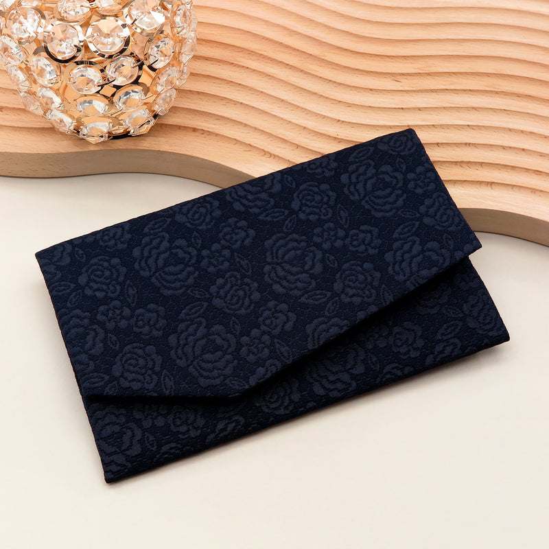 Main image: Japanese Magnetic Pouch - Rose , Navy tones | 10006-059