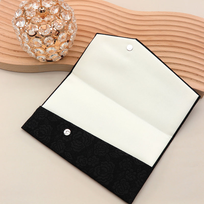 3nd image: Japanese Magnetic Pouch - Rose , Black tones | 10006-060