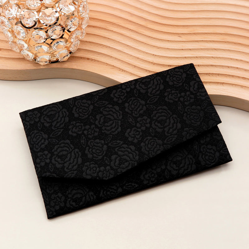 Main image: Japanese Magnetic Pouch - Rose , Black tones | 10006-060