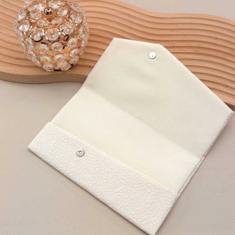 3nd image: Japanese Magnetic Pouch - Rose , White tones | 10006-061