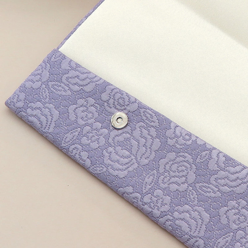 4th image: Japanese Magnetic Pouch - Rose , Purple tones | 10006-062