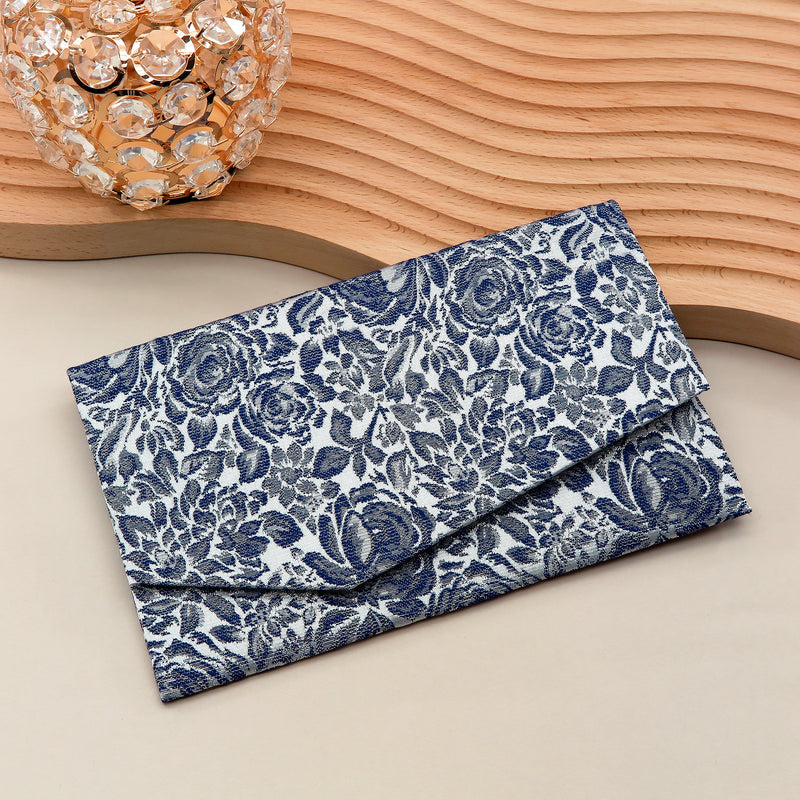 Main image: Japanese Magnetic Pouch - Rose , Blue tones | 10006-064