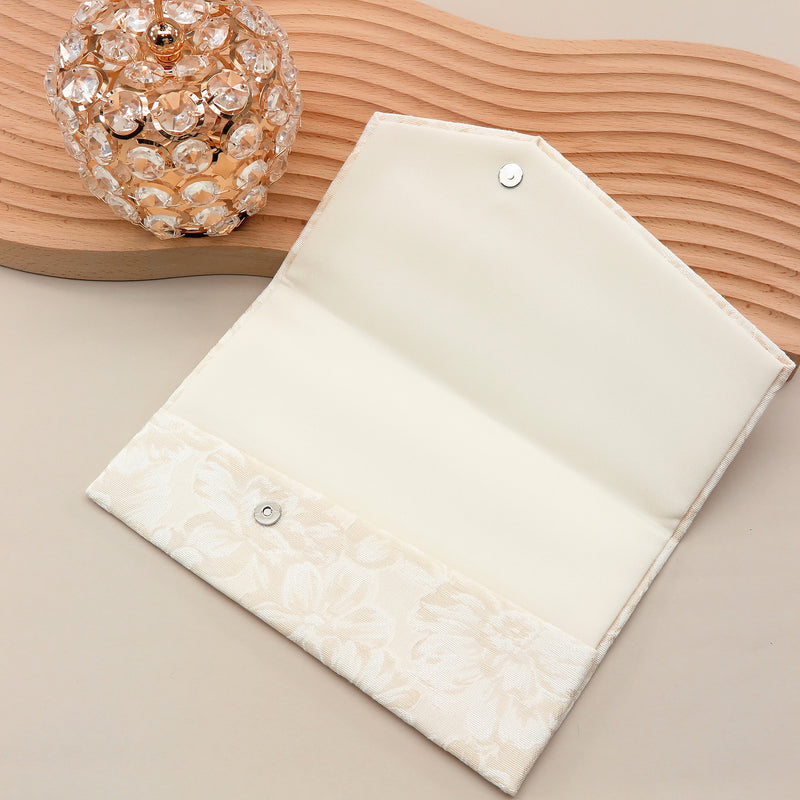 3nd image: Japanese Magnetic Pouch - Hibiscus , Ivory tones | 10006-065