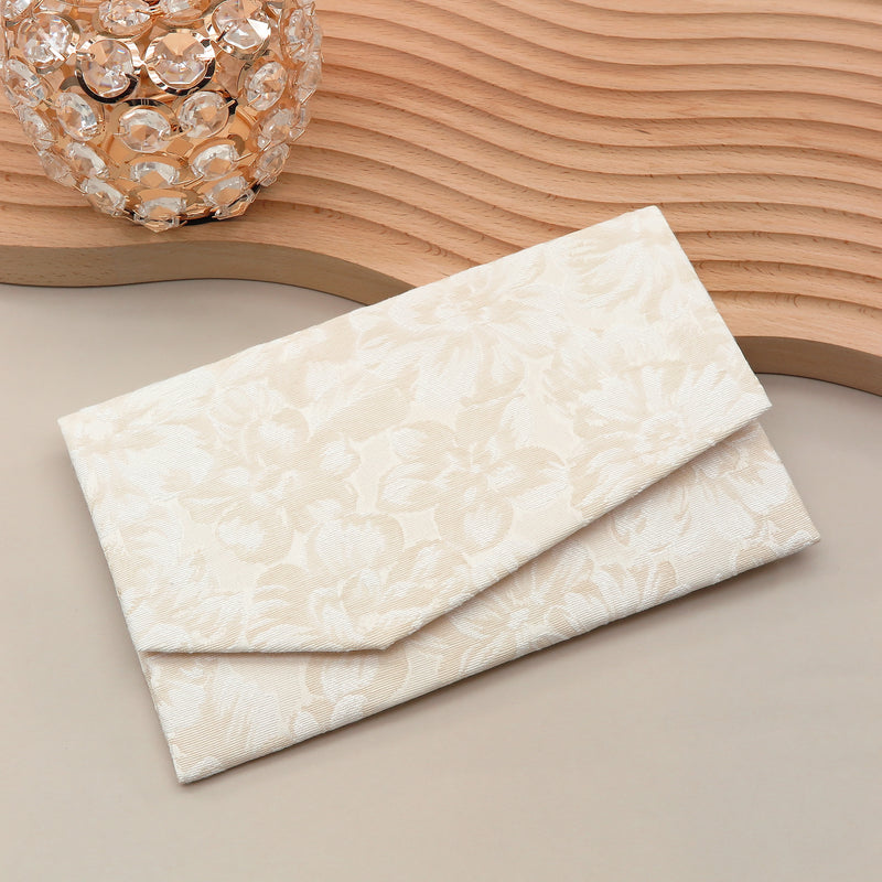 Main image: Japanese Magnetic Pouch - Hibiscus , Ivory tones | 10006-065