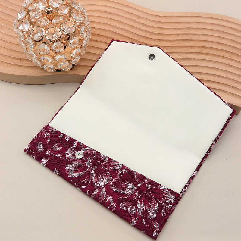 3nd image: Japanese Magnetic Pouch - Hibiscus , Red tones | 10006-067