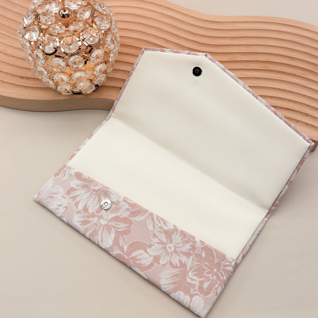 3nd image: Japanese Magnetic Pouch - Hibiscus , Pink tones | 10006-068