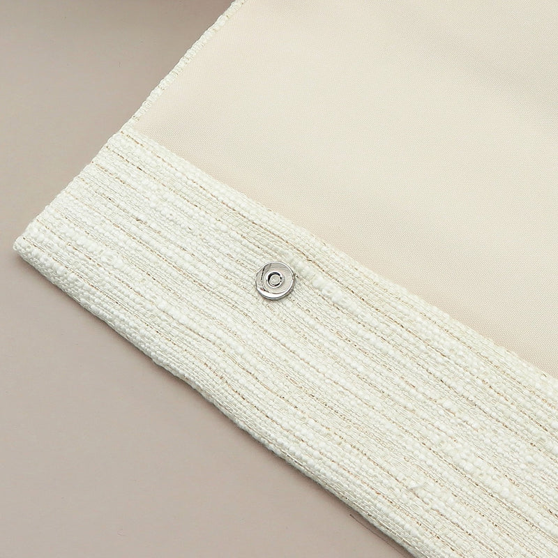 4th image: Japanese Magnetic Pouch - Tweed , White tones | 10006-076