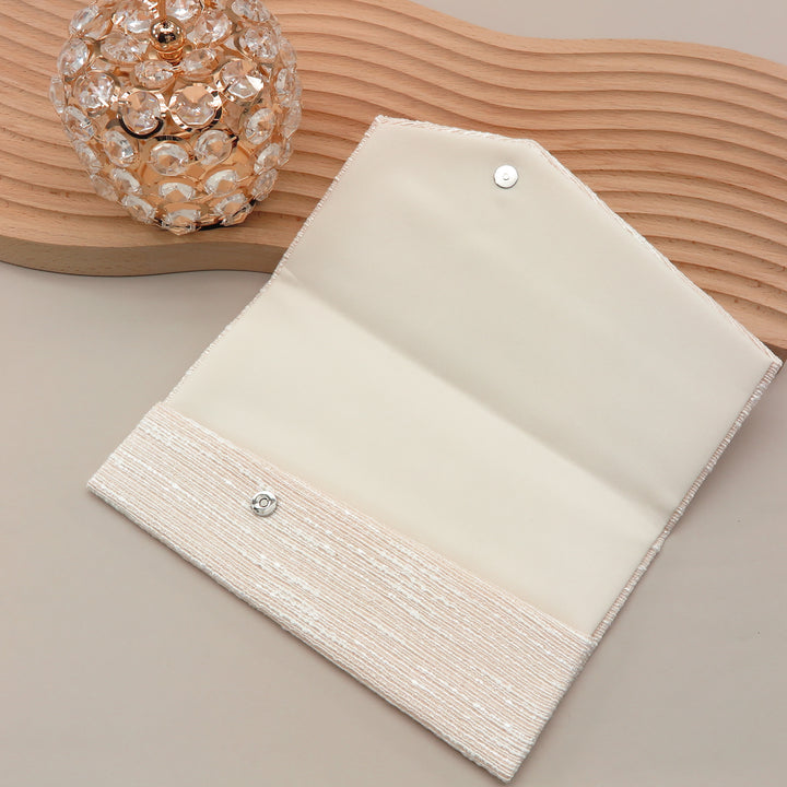 3nd image: Japanese Magnetic Pouch - Tweed , Beige tones | 10006-082