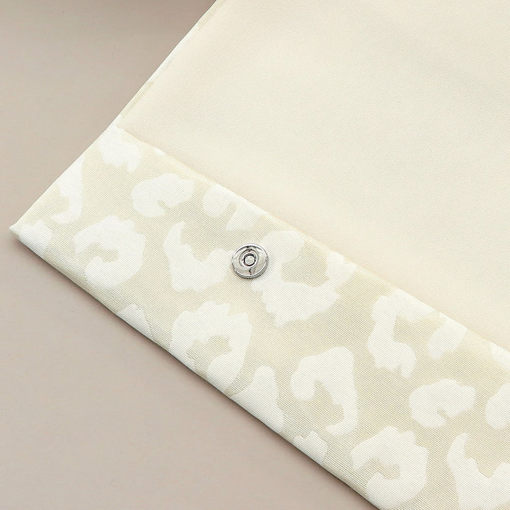 4th image: Japanese Magnetic Pouch - Leopard , Ivory tones | 10006-091