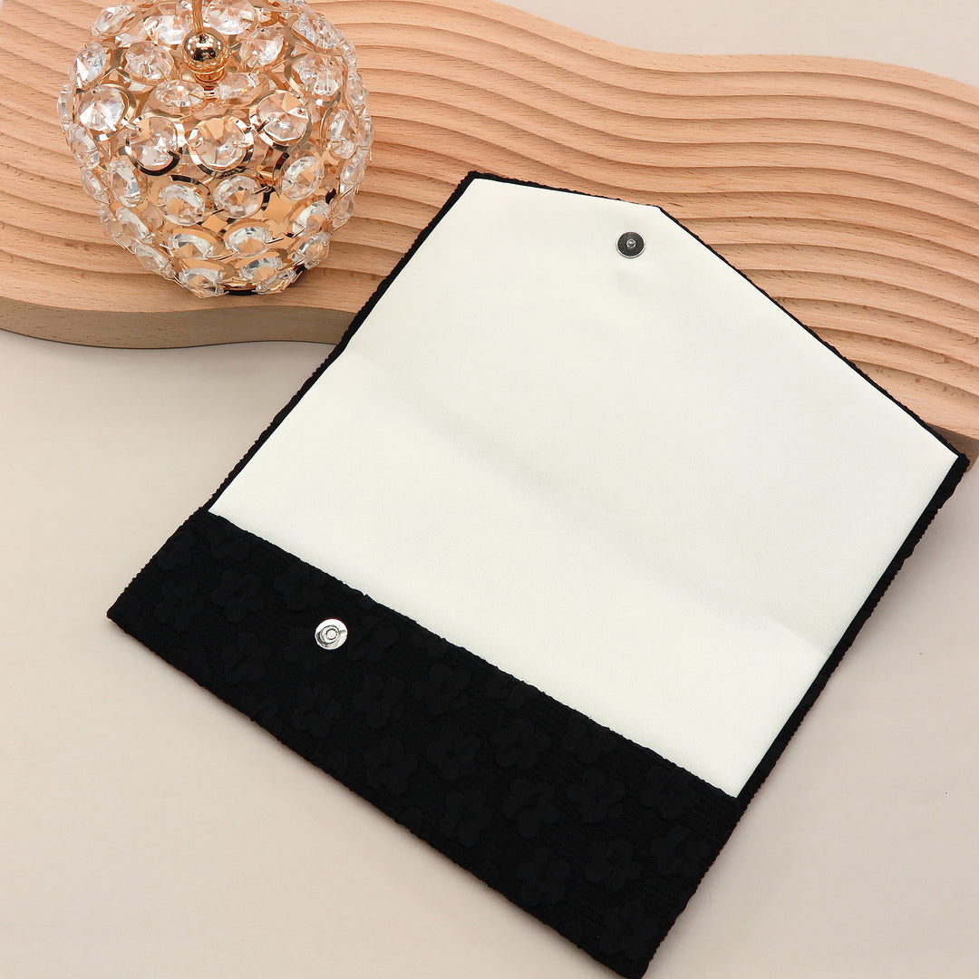 3nd image: Japanese Magnetic Pouch - Cherry Blossom , Black tones | 10006-093