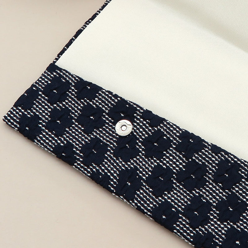 4th image: Japanese Magnetic Pouch - Cherry Blossom , Navy tones | 10006-094