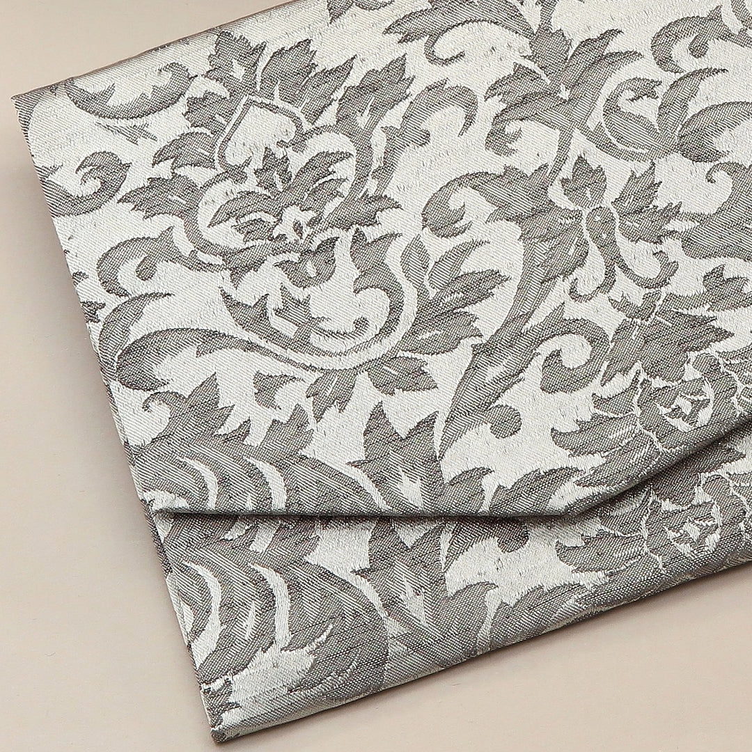 2nd image: Japanese Magnetic Pouch - Damask , Grey tones | 10006-097
