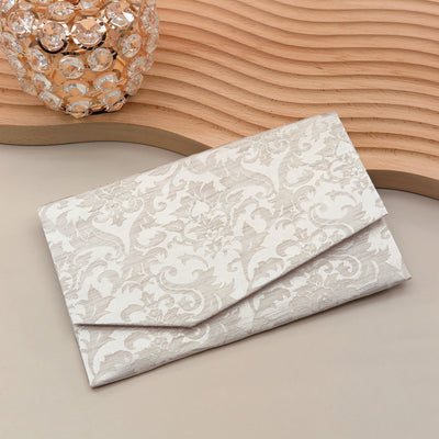 Main image: Japanese Magnetic Pouch - Damask , Beige tones | 10006-099