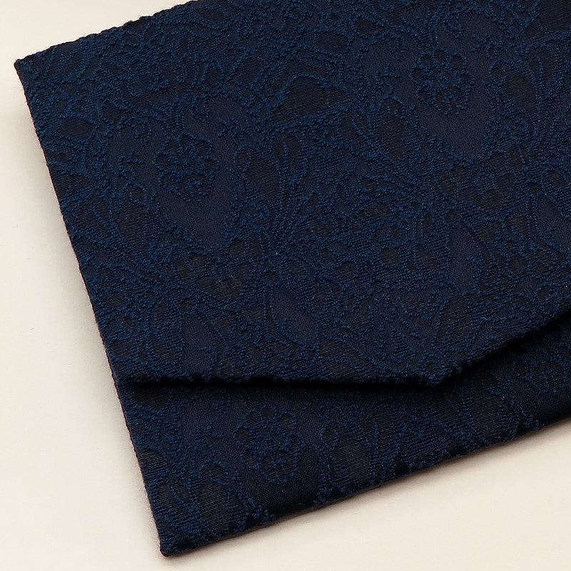 2nd image: Japanese Magnetic Pouch - Lace Pattern , Navy tones | 10006-103