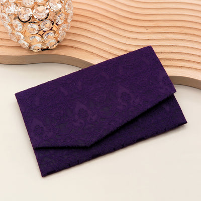 Main image: Japanese Magnetic Pouch - Lace Pattern , Purple tones | 10006-106