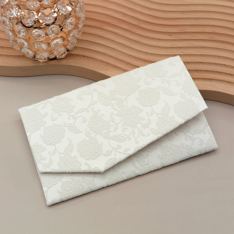 Main image: Japanese Magnetic Pouch - Botanical , White tones | 10006-107