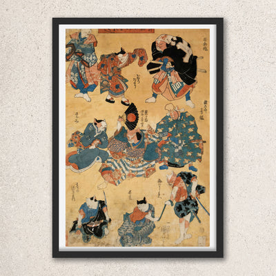 Main image: Japanese Art Ukiyo-e Giclée - Utagawa Kuniyoshi | 50210-001