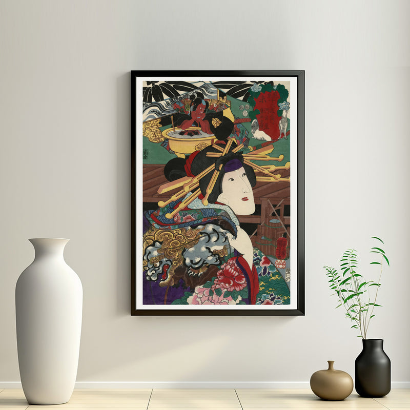 2nd image: Japanese Ukiyo-e Art Poster Ukiyo-e Giclée - Utagawa Kuniyoshi | 50258-001