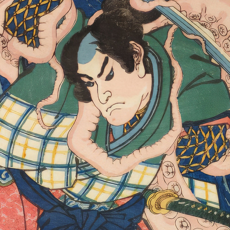 5th image: Japanese Ukiyo-e Art Poster Ukiyo-e Giclée - Utagawa Kuniyoshi , - | 50299-001