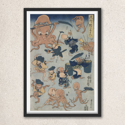 Main image: Japanese Ukiyo-e Art Poster Ukiyo-e Giclée - Utagawa Kuniyoshi , - | 50301-001